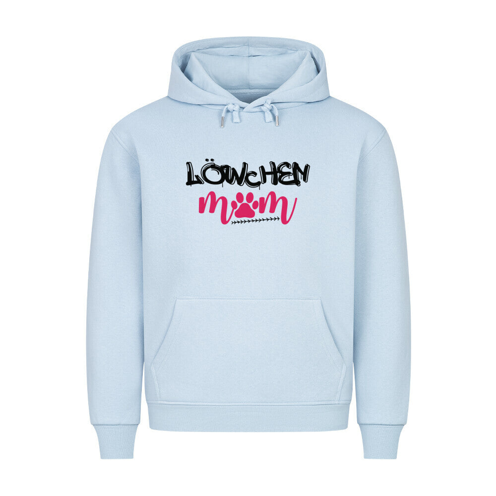 Premium Hoodie "Löwchen - Mom" Babyblau – hunde-shirt.de