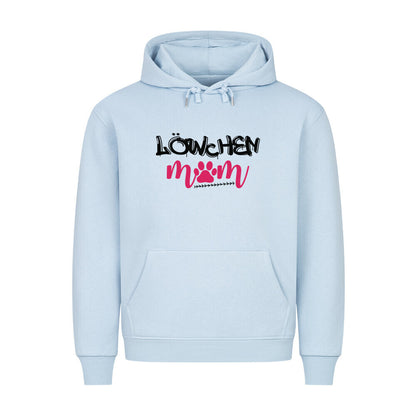 Premium Hoodie "Löwchen - Mom" Babyblau – hunde-shirt.de
