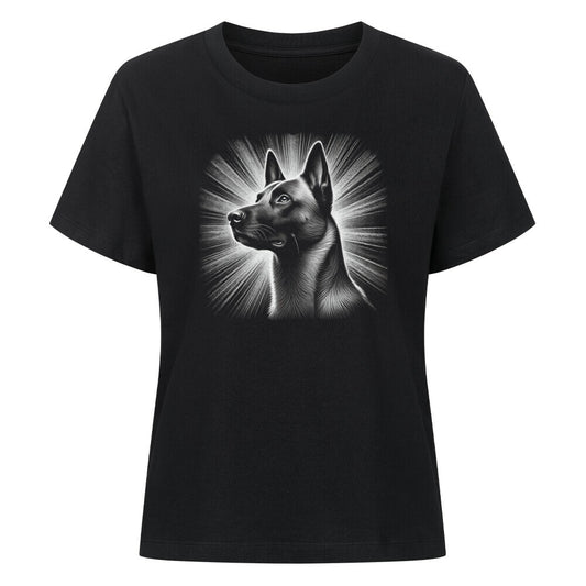 Premium Damen-Shirt "Malinois - Shine" Schwarz – hunde-shirt.de