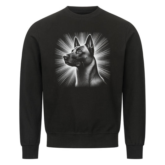 Premium Sweatshirt "Malinois - Shine" Schwarz – hunde-shirt.de