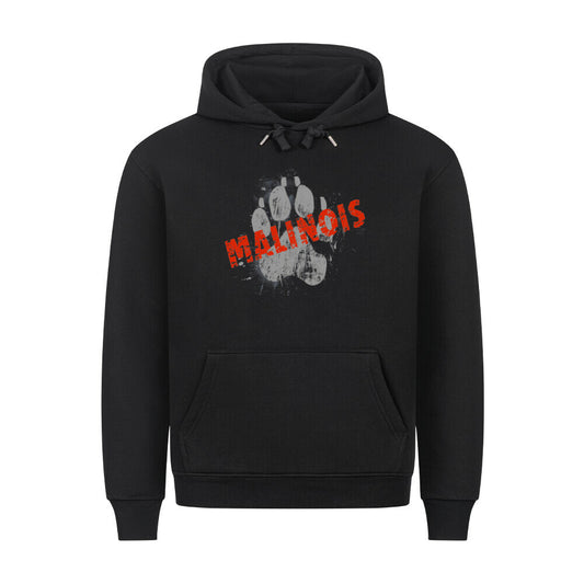 Premium Hoodie "Malinois - PAW" Schwarz – hunde-shirt.de