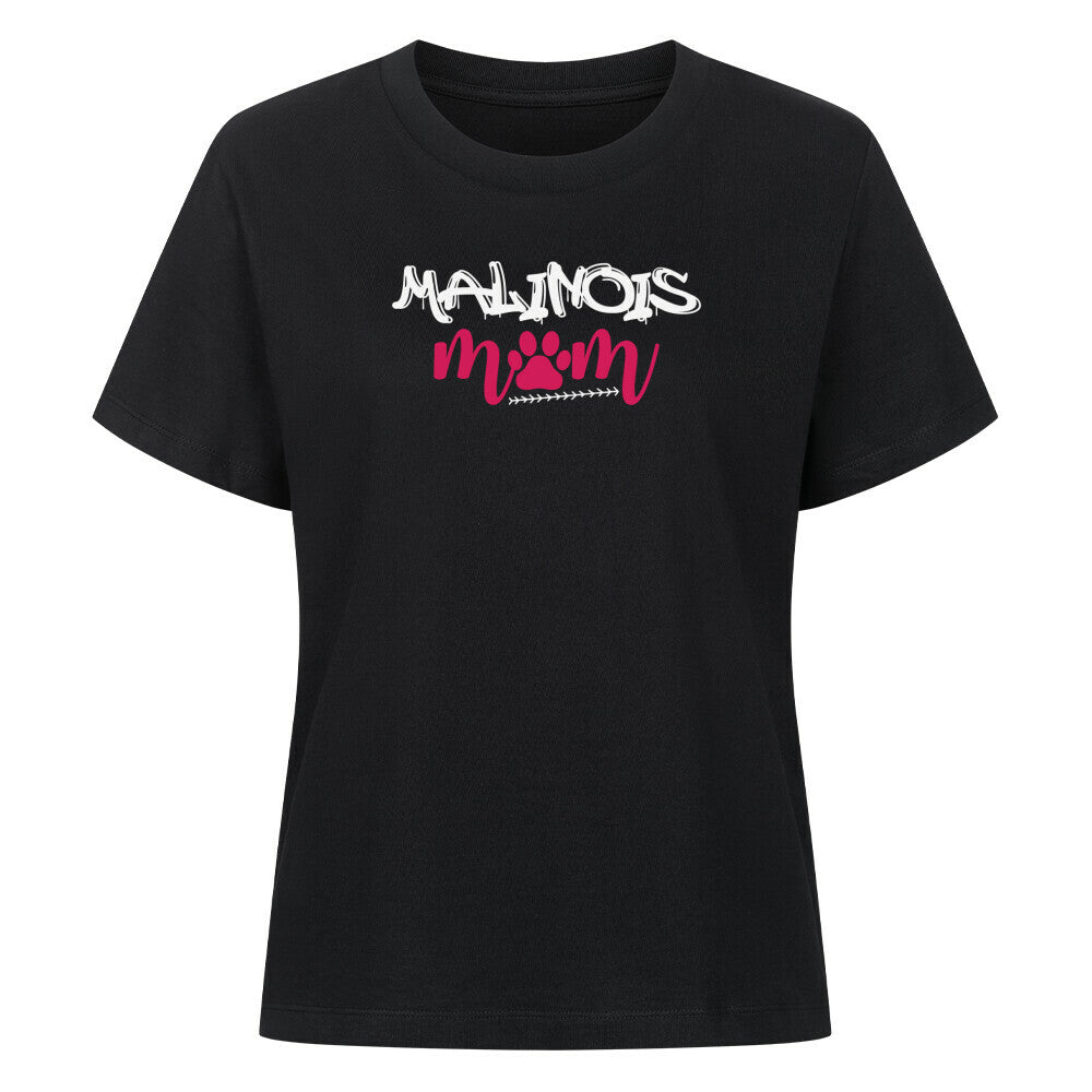 Premium Damen-Shirt "Malinois - Mom" Schwarz – hunde-shirt.de