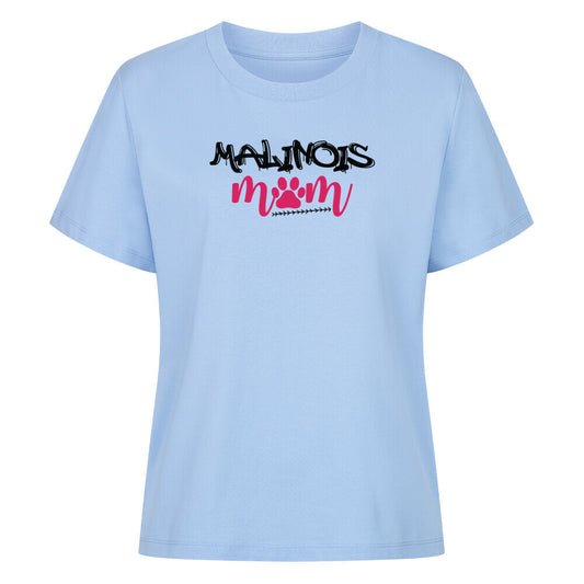 Premium Damen-Shirt "Malinois - Mom" Sky Blue – hunde-shirt.de