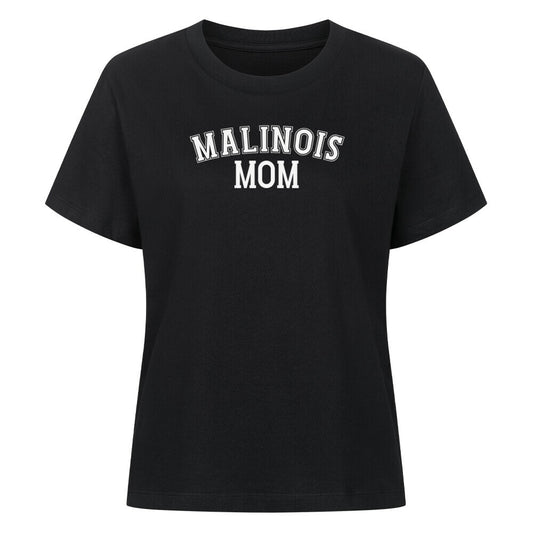 Premium Damen-Shirt "Malinois - MOM" Schwarz – hunde-shirt.de