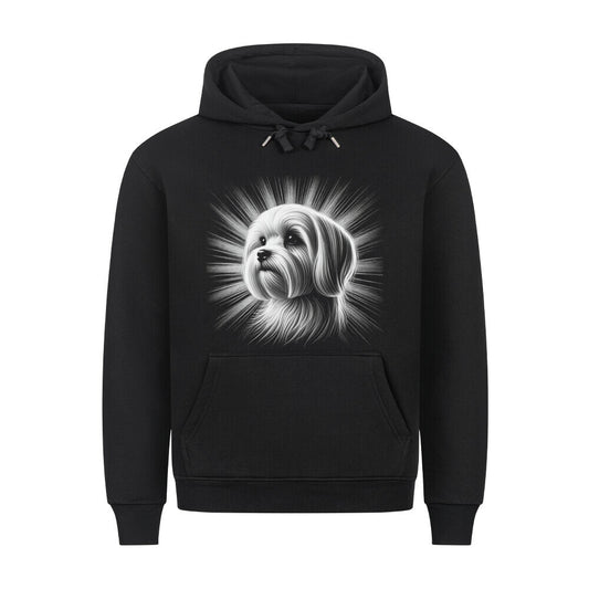 Premium Hoodie "Malteser - Shine" Schwarz – hunde-shirt.de