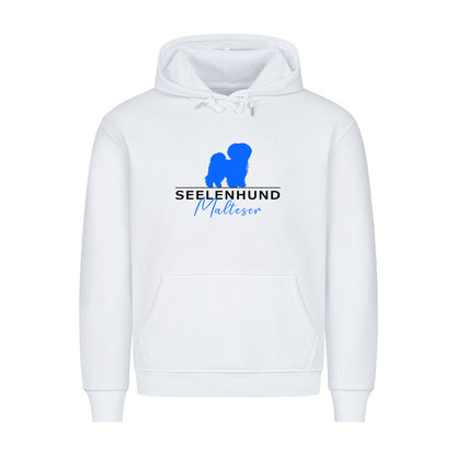 Premium Hoodie "Malteser - Seelenhund" Weiß – hunde-shirt.de