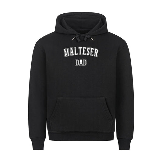 Premium Hoodie "Malteser - DAD" Schwarz – hunde-shirt.de