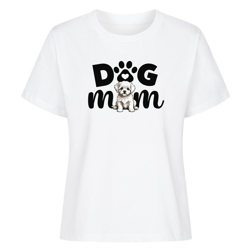 Premium Damen-Shirt "Malteser - Mom" Weiß – hunde-shirt.de