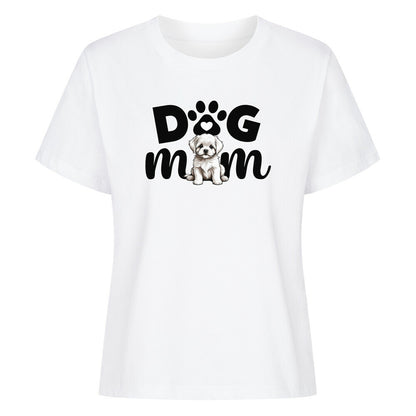 Premium Damen-Shirt "Malteser - Mom" Weiß – hunde-shirt.de