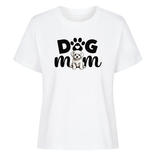 Premium Damen-Shirt "Malteser - Mom" Weiß – hunde-shirt.de