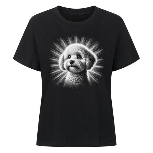 Premium Damen-Shirt "Maltipoo - Shine" Schwarz – hunde-shirt.de