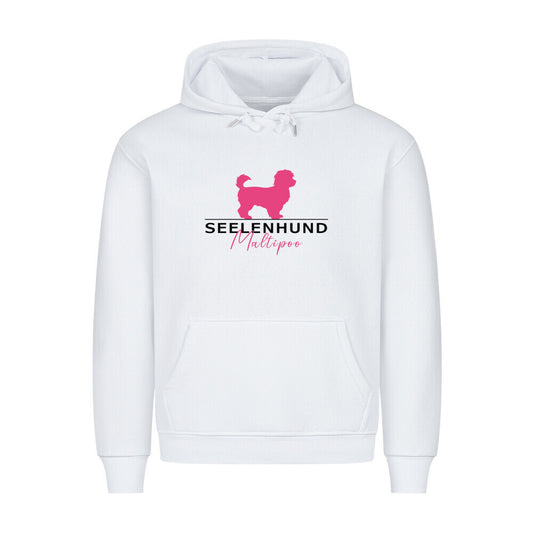Premium Hoodie "Maltipoo - Seelenhund" Weiß – hunde-shirt.de