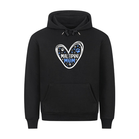 Premium Hoodie "Maltipoo - Mom" Schwarz – hunde-shirt.de