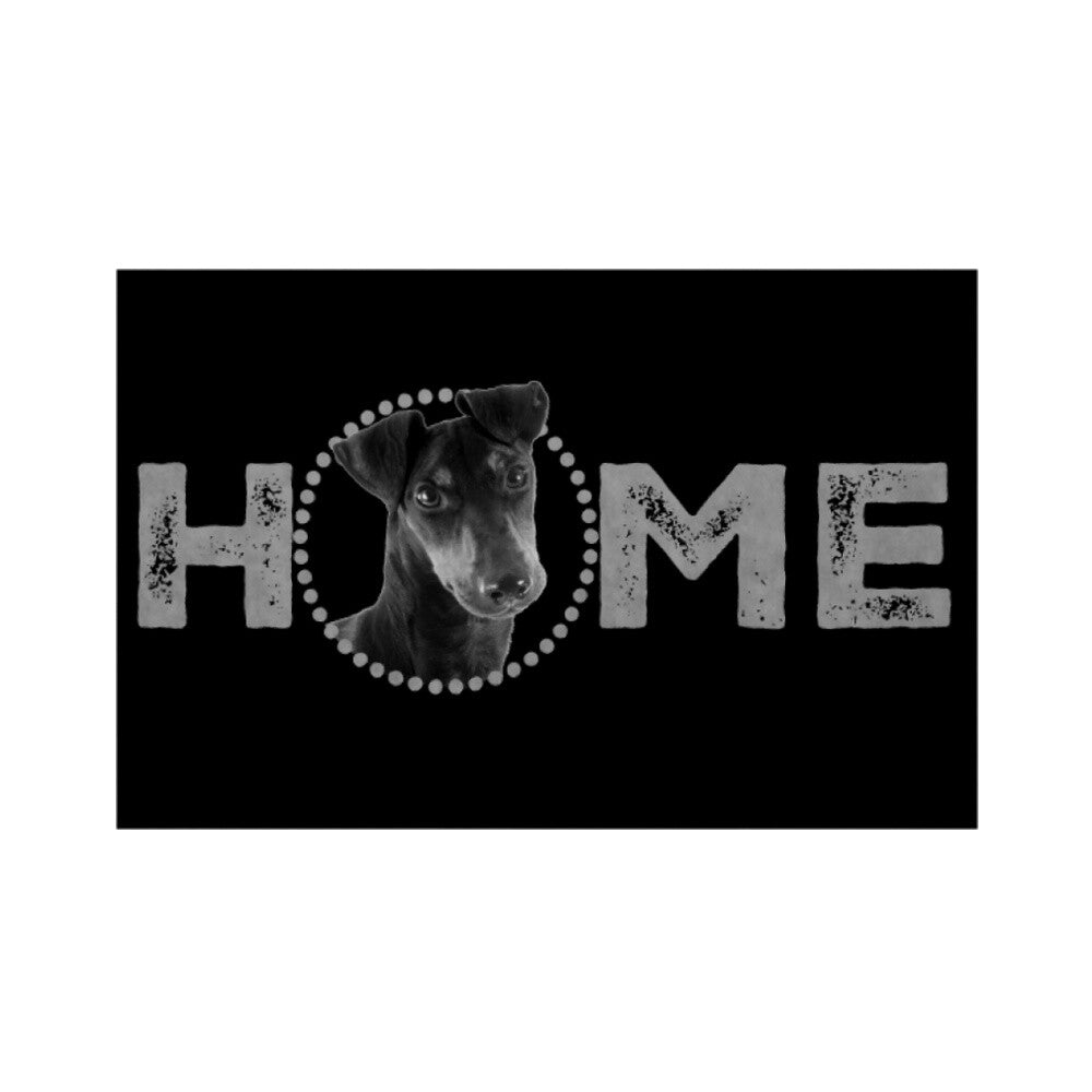 Fußmatte "Manchester Terrier - HOME-Edition II" Weiß – hunde-shirt.de
