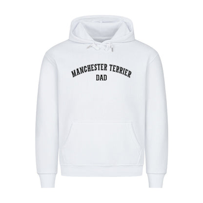 Premium Hoodie "Manchester Terrier - DAD" Weiß – hunde-shirt.de