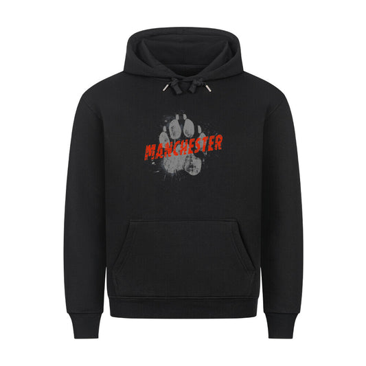 Premium Hoodie "Manchester Terrier - PAW" Schwarz – hunde-shirt.de