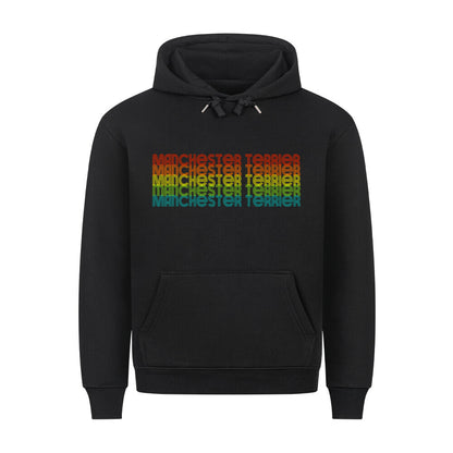 Premium Hoodie "Manchester Terrier - RETRO" Schwarz – hunde-shirt.de