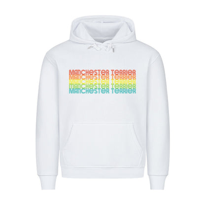 Premium Hoodie "Manchester Terrier - RETRO" Weiß – hunde-shirt.de
