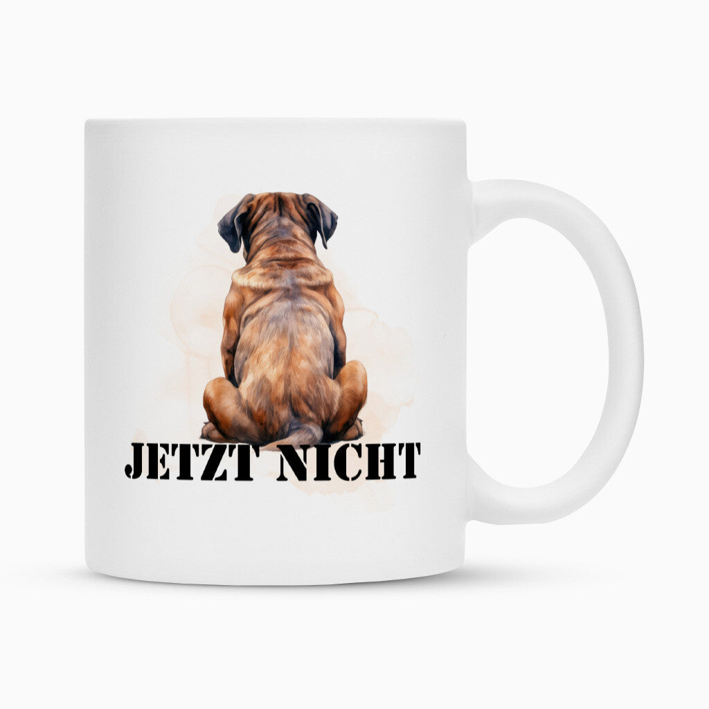 Tasse "Mastiff - JETZT NICHT" Weiß – hunde-shirt.de