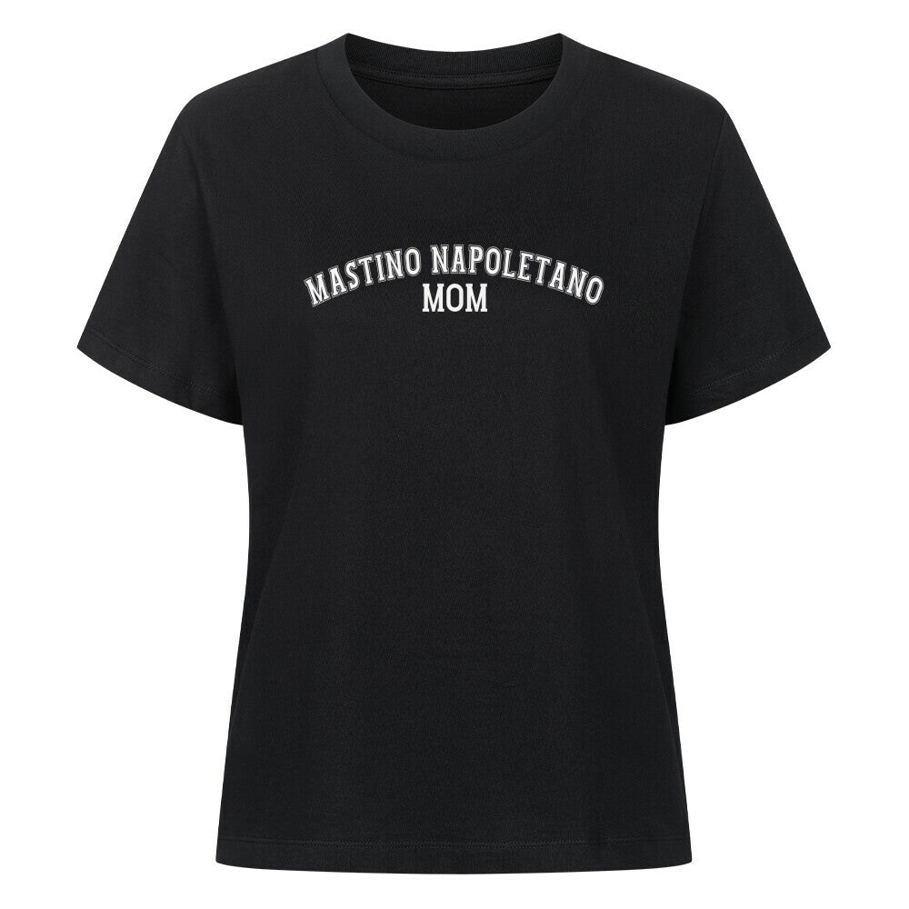 Premium Organic Damen-Women "Mastino - MOM" Schwarz – hunde-shirt.de
