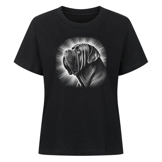 Premium Damen-Shirt "Mastino - Shine" Schwarz – hunde-shirt.de