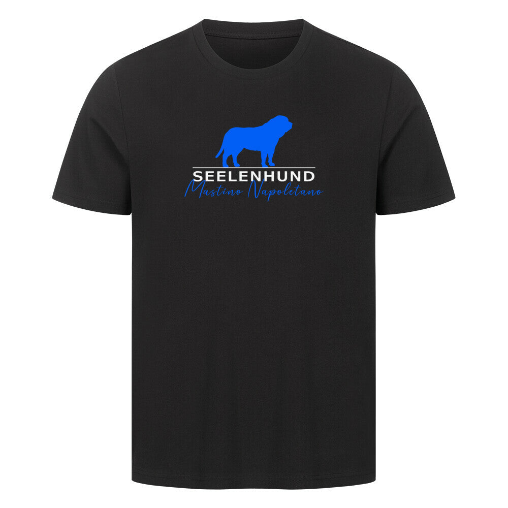 Premium T-Shirt "Mastino - Seelenhund" Schwarz – hunde-shirt.de