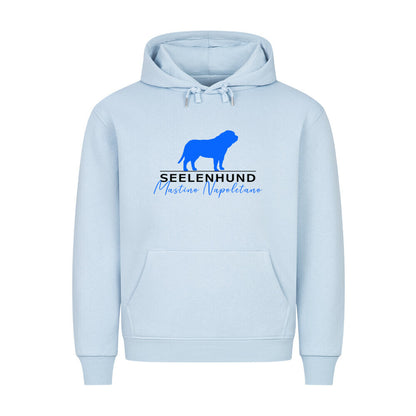 Premium Hoodie "Mastino - Seelenhund" Babyblau – hunde-shirt.de