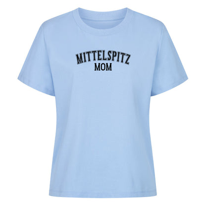 Premium Damen-Shirt "Mittelspitz - MOM" Sky Blue – hunde-shirt.de