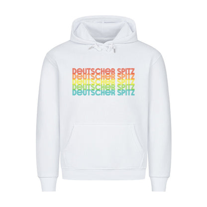Premium Hoodie "Deutscher Spitz - RETRO" Weiß – hunde-shirt.de
