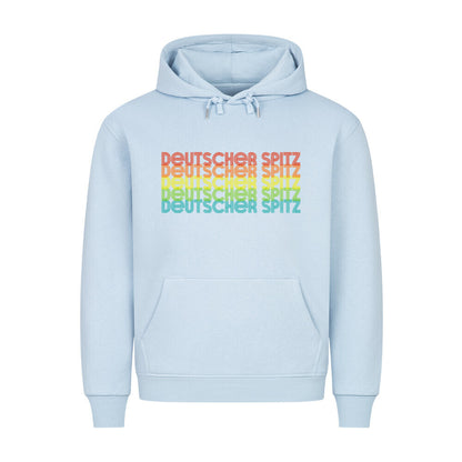 Premium Hoodie "Deutscher Spitz - RETRO" Babyblau – hunde-shirt.de