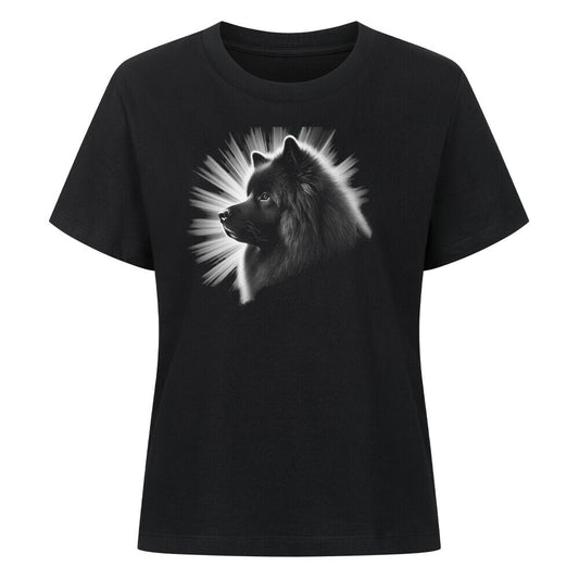 Premium Damen-Shirt "Großspitz - Shine" Schwarz – hunde-shirt.de