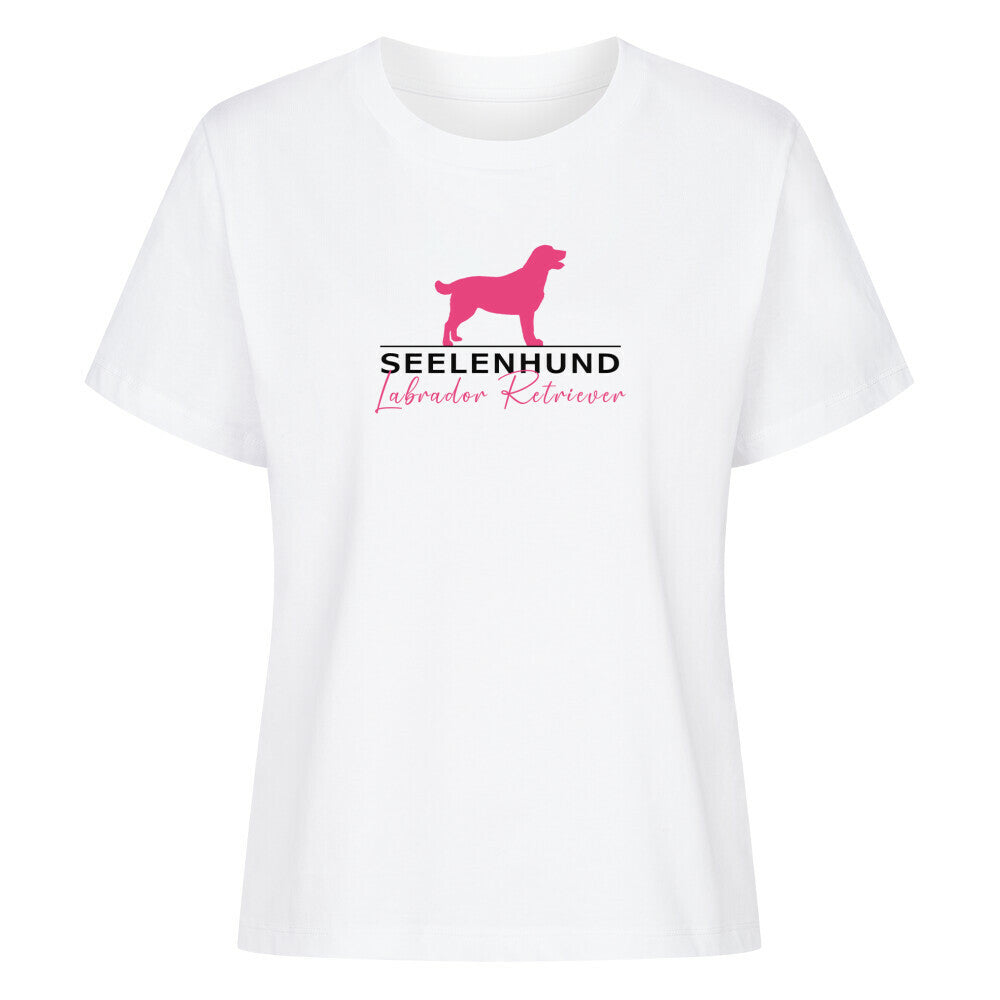 Premium Damen-Shirt "Labrador - Seelenhund" Weiß – hunde-shirt.de