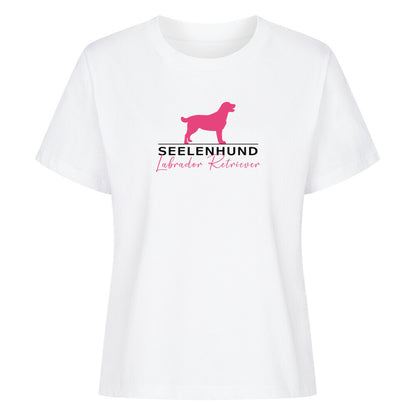 Premium Damen-Shirt "Labrador - Seelenhund" Weiß – hunde-shirt.de