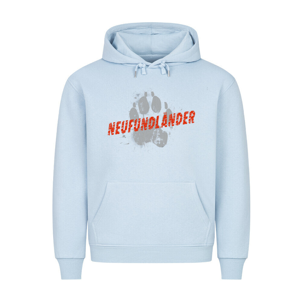 Premium Hoodie "Neufundländer - PAW" Babyblau – hunde-shirt.de