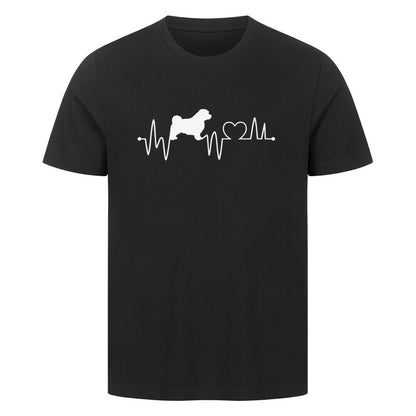 Premium T-Shirt "Norfolk - Heartbeat" Schwarz – hunde-shirt.de