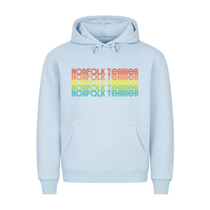 Premium Hoodie "Norfolk - RETRO" Babyblau – hunde-shirt.de