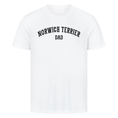 Premium T-Shirt "Norwich Terrier - DAD" Weiß – hunde-shirt.de