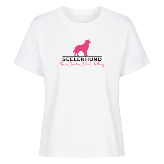 Premium Damen-Shirt "Nova Scotia - Seelenhund" Weiß – hunde-shirt.de