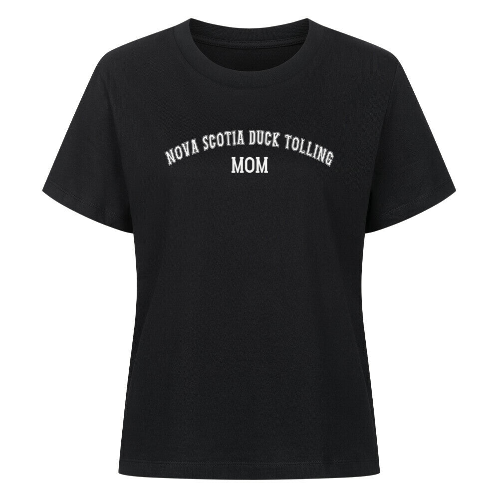 Premium Damen-Shirt "Nova Scotia - MOM" Schwarz – hunde-shirt.de