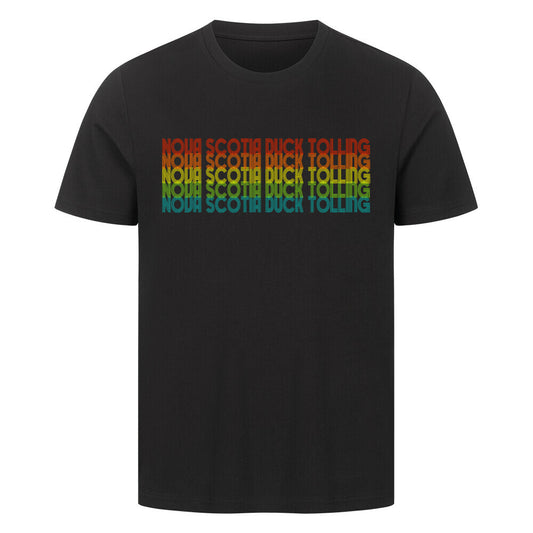 Premium T-Shirt "Nova Scotia - RETRO" Schwarz – hunde-shirt.de