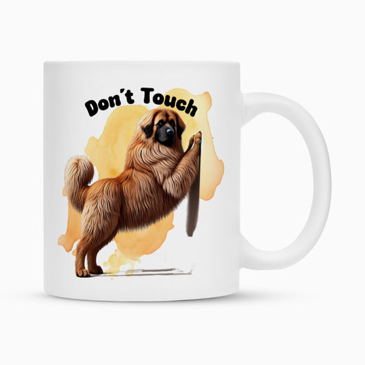 Tasse "Leonberger - Don´t touch" Weiß – hunde-shirt.de