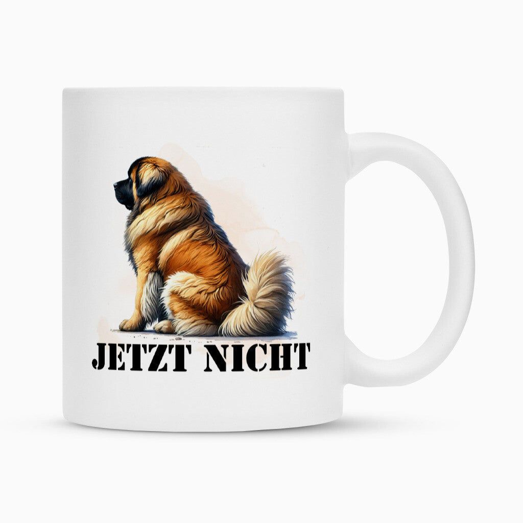 Tasse "Leonberger - JETZT NICHT" Weiß – hunde-shirt.de