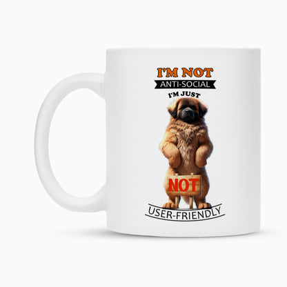 Tasse "Leonberger - Anti-Social" – hunde-shirt.de