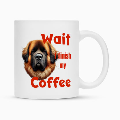 Tasse "Leonberger - Wait..." Weiß – hunde-shirt.de