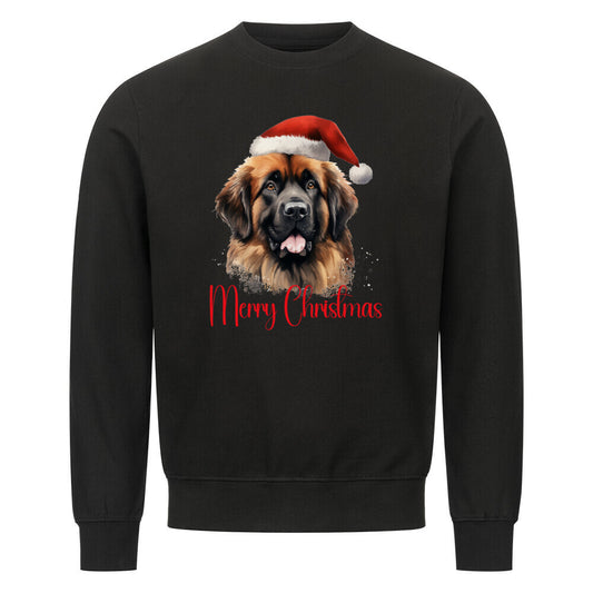 Premium Sweatshirt "Leonberger - Merry Christmas" Schwarz – hunde-shirt.de