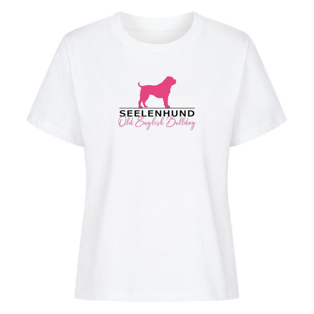 Premium Damen-Shirt "OEB - Seelenhund" Weiß – hunde-shirt.de
