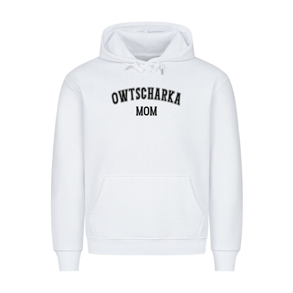 Premium Hoodie "Owtscharka - MOM" Weiß – hunde-shirt.de