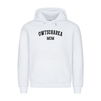 Premium Hoodie "Owtscharka - MOM" Weiß – hunde-shirt.de