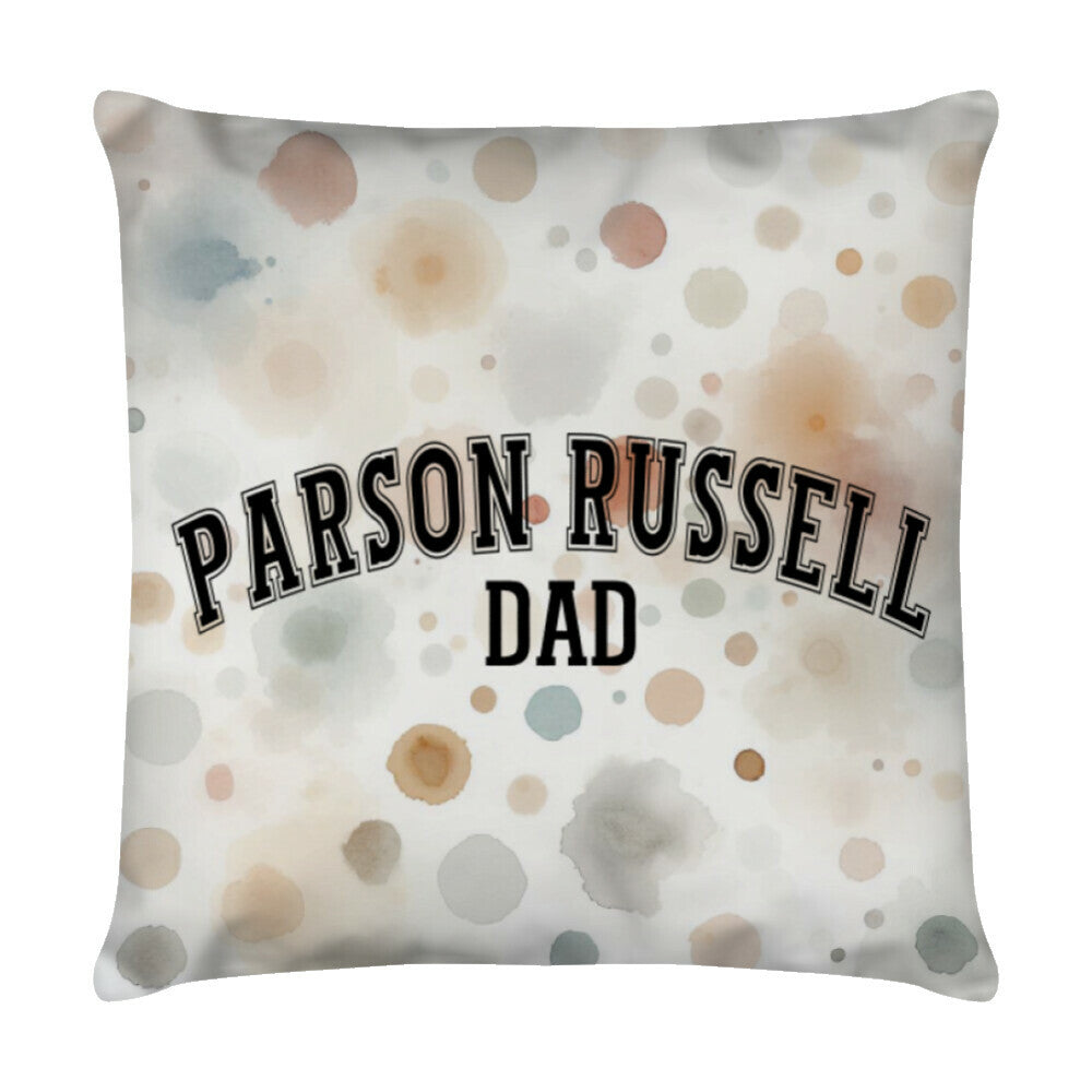 Kissen "Parson Russell - DAD" Weiß – hunde-shirt.de