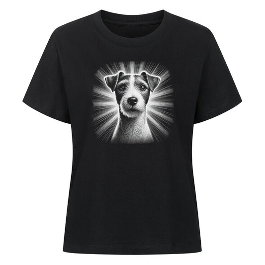 Premium Damen-Shirt "Parson Russell - Shine" Schwarz – hunde-shirt.de